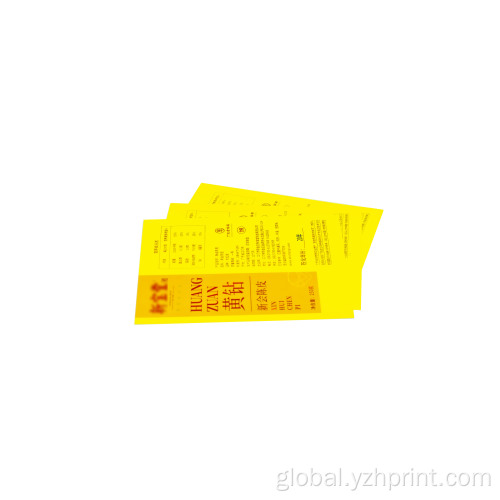 Food Ingredient Card Oem Custom Manual Instruction Paper Card Supplier